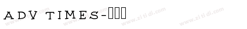 adv times字体转换